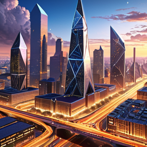 Home 19 **
"A futuristic cityscape dominated by interconnected nodes representing Ethereum's decentralized network. Gleaming skyscrapers symbolize Bitcoin's established status. In the foreground, diverse individuals are building dApps and engaging in DeFi activities, illustrating Ethereum's innovative ecosystem. The overall feel should be vibrant and technologically advanced, but with subtle hints of the scaling challenges it faces."
**