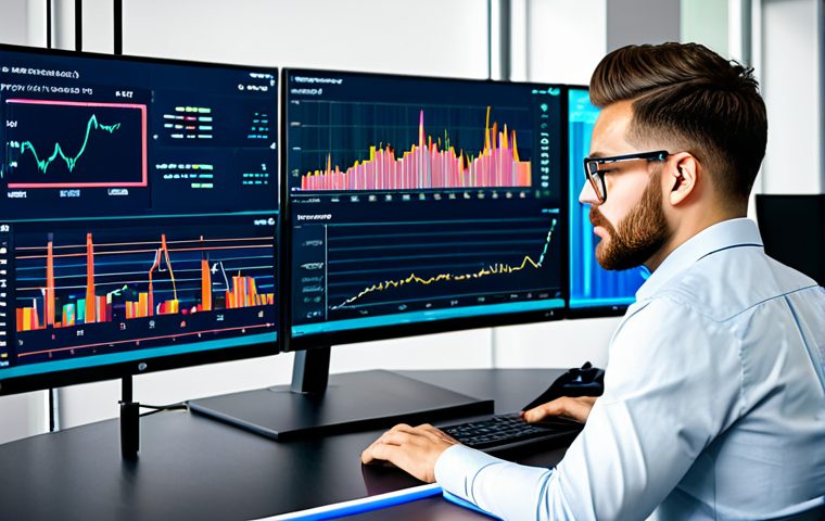 Market Analysis**
A professional-looking individual, fully clothed in business casual attire, studying cryptocurrency charts on a large monitor in a brightly lit, modern office. The charts display various cryptocurrencies and technical analysis indicators. The scene includes multiple screens and data visualizations, reflecting deep market analysis. Ensure perfect anatomy and correct proportions. Safe for work, appropriate content, professional environment, high-quality rendering.
**